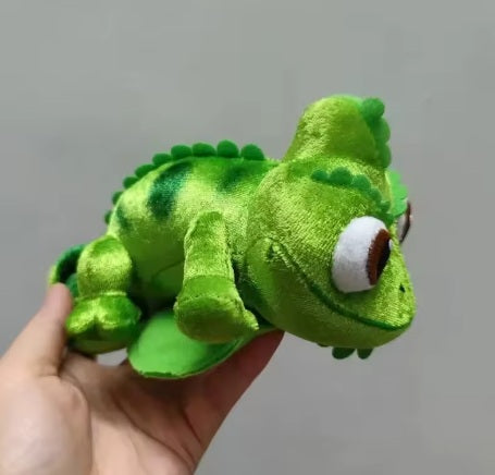 Camaleón de peluche magnético