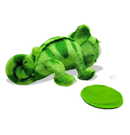 Camaleón de peluche magnético